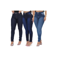 Kit De 3 Calca Feminina Moda Atacado Premiun Cintura Alta