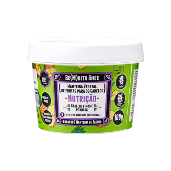 Bemdita Ghee Nutrição Abacaxi 100g , Lola Cosmetics