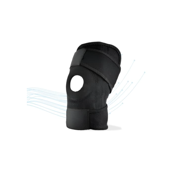 Joelheira Ortopédica de Compressão Patelar Ajustável Bilateral Preta Tensor Joelho para Lesões Imobilizador de Joelho Esportivo Joelheira de Compressão Ortopédica