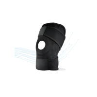 Joelheira Ortopédica de Compressão Patelar Ajustável Bilateral Preta Tensor Joelho para Lesões Imobilizador de Joelho Esportivo Joelheira de Compressão Ortopédica