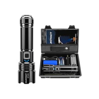 Lanterna Led Recarregável, Lanterna Tatica Militar 10000 Lumens XHP70.2 Lanterna a Pilha, USB Lanternas Taticas Super Potentes Led Recarregavel, Ideal para Camping, Pesca e Emergências