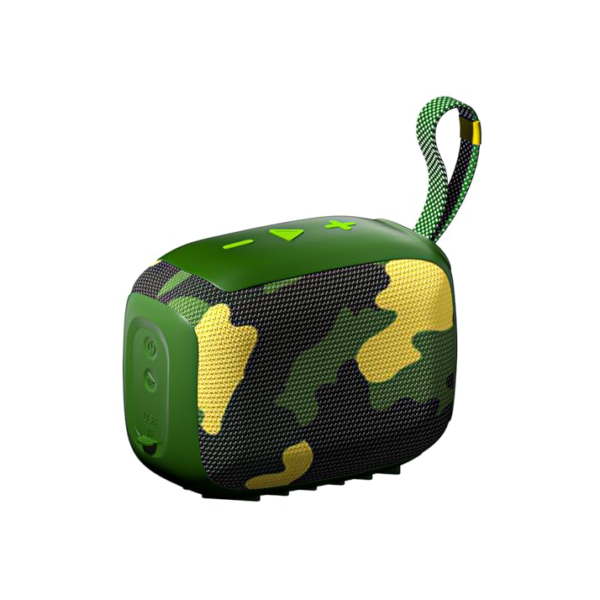 Caixa de Som, inava, Go-4, Bluetooth, Portátil,12h de reprodução, À Prova D'água IP67, TWS/FM/USB/TF(Camuflado)