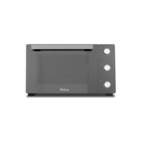 Forno De Bancada Pfe50pe Elétrico Full Glass 50l Cor Preto Philco