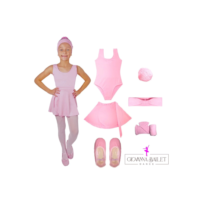 Kit Roupa De Ballet Infantil 6 Itens Uniforme Bailarina Collant Regata