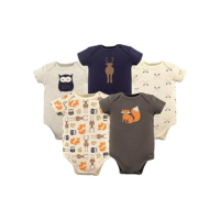 Hudson Baby Bodies unissex de algodão para bebês, Floresta, 3-6 Meses