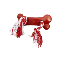 Osso Higiênico Com Corda,Pequeno,Brinquedo para Cachorro,Brinquedo para Cães