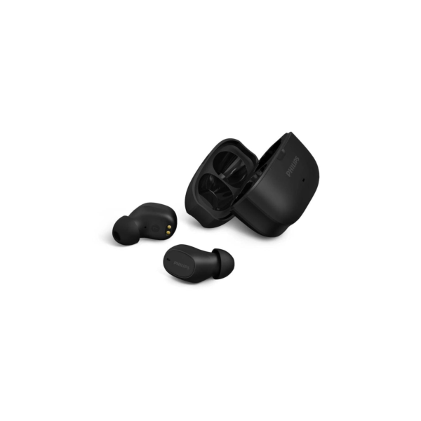 Fones de Ouvido True Wireless Philips TAT2500BK/00 Bluetooth Cancelamento de Ruído 24h Bateria Preto