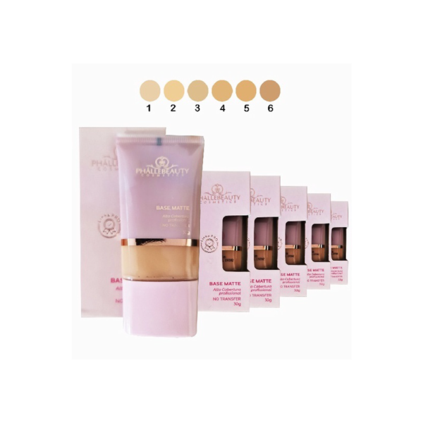 Base Matte Alta Cobertura 30g PhálleBeauty