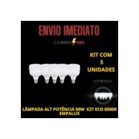 KIT 5 Lâmpada Alta Potência 50W ECO 6500K E27 EMPALUX