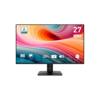 Monitor MSI PRO MP275 E2 27" FHD, Tela Flat, IPS, 120Hz, 1ms, DP, HDMI e VGA, Alto-falantes Embutidos, Preto - 9S6-3PD3CM-004