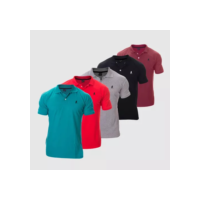 Kit 5 Camisa Polo Masculina Original Atacado C Nota Fiscal