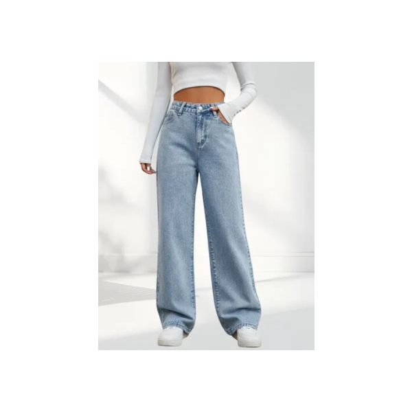 Calça Feminina Wide Leg Premium O Melhor Jeans Do Brasil
