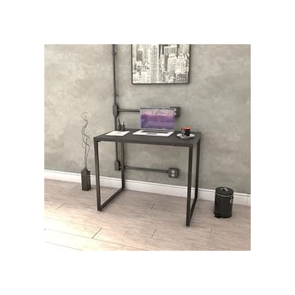 Escrivaninha Industrial 90cm Trevalla Kuadra ME90-E10 Preto Onix