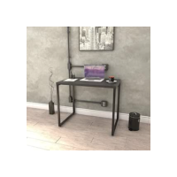 Escrivaninha Industrial 90cm Trevalla Kuadra ME90-E10 Preto Onix