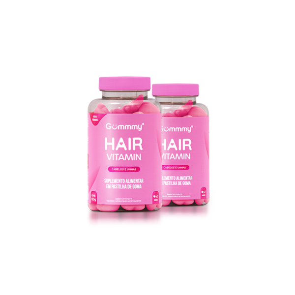 Kit 2 Gummy Hair Suplemento Vitamina Para Cabelo E Unhas Em Goma