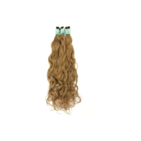 Cabelo Humano Loiro Mel Ondulado Indiano De 60cm Com 50grs.
