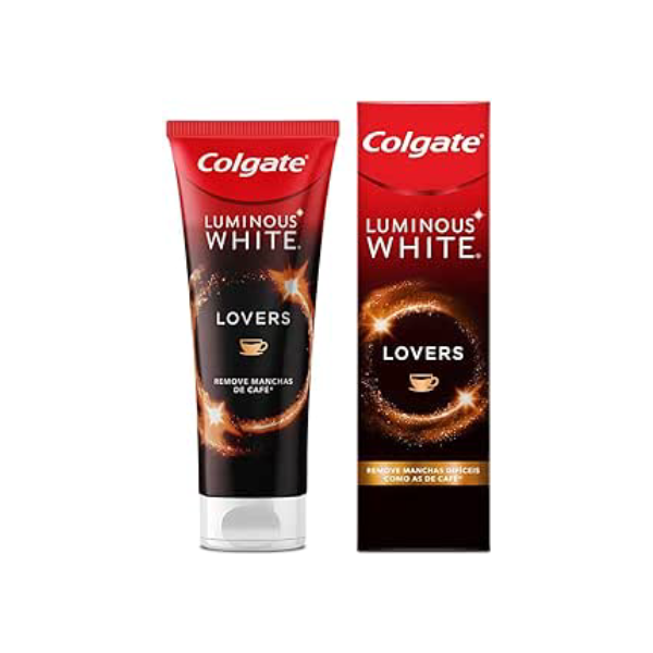 Colgate Creme Dental Clareador Luminous White Lovers Manchas De Café 70G