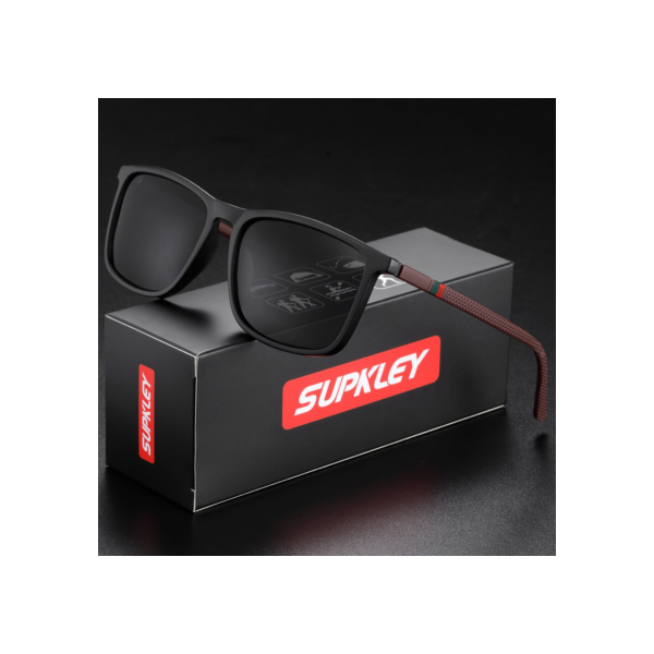 SUPKLEY Óculos De Sol Esportivos para Homens Polarizados Confortável Desgaste Quadrado Óculos de Sol Masculino Light Weight Eyewear Acessório com Origina
