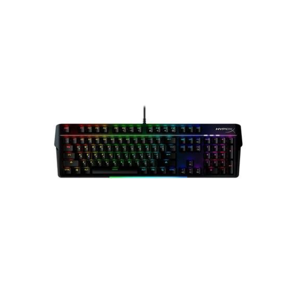 Teclado Mecânico Gamer HyperX Alloy MKW100, RGB, Switch Red, Full Size, US, Preto - 4P5E1AA#ABA