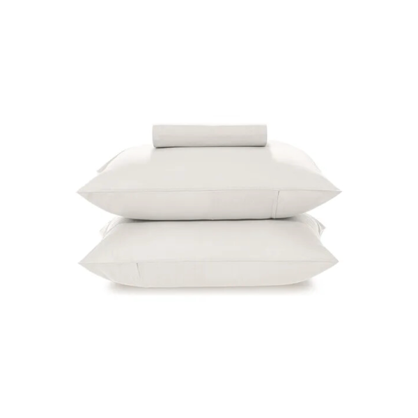Jogo De Cama Queen 3 peças 160 Fios 100% Algodão Branco Karsten