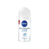 NIVEA DESODORANTE ANTITRANSPIRANTE ROLL ON SEM PERFUME 50ML - PROTECAO PROLONGADA DE 72H PARA PELES SENSIVEIS