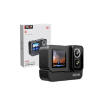 SJ~CAM SJ20 FHD Ultra Night 4K Câmera de Ação Portátil, Dupla Tela, Camera de Ação Esportiva,Bastão de Selfie com 8H de Autonomia,Lente Dupla F2.0/F1.3 4K,Zoom 8X