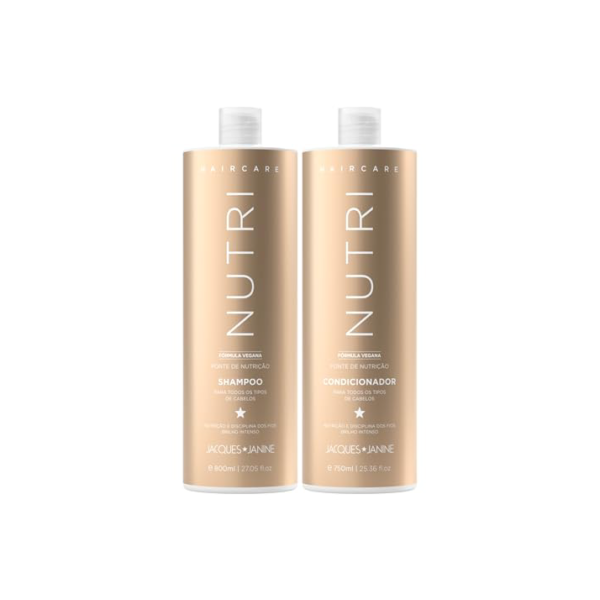 Jacque Janine Kit Shampoo 800Ml E Condicionador 750Ml Nutri
