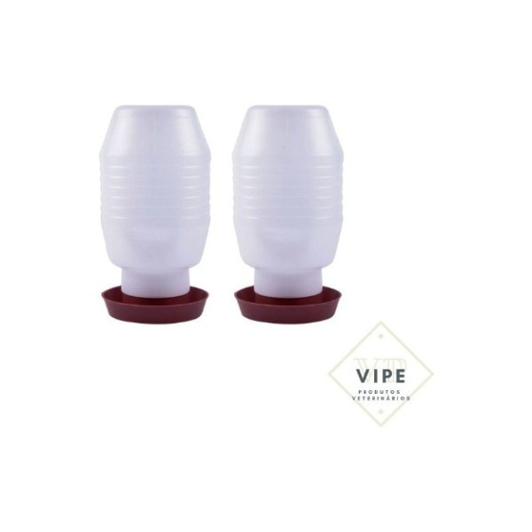 2 Unidades Bebedouro Para Aves 5 Litros