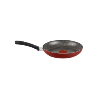 Frigideira Rochedo Facilita Vermelho 20cm com Antiaderente Resist - Limpa Fácil e Dura Mais, reforçado com partículas minerais, Thermo-Sinal e Cabos Reforçados
