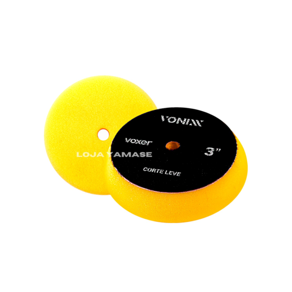 Boina De Espuma Vonixx Corte Leve Amarela 3'' Para Polimento