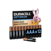Duracell Pilha Optimum AAA Palito Com 12 Unidades