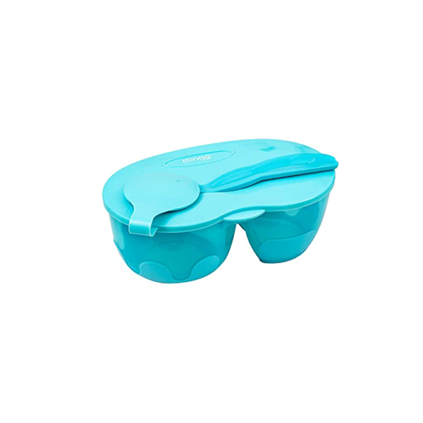 Clingo Bowl Com Tampa E Divisória Azul