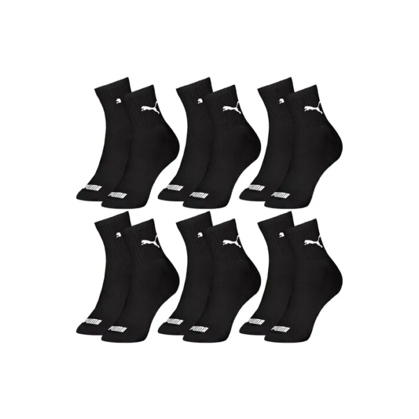 Kit 6 Pares Meias Cano Médio Algodão Esportiva Puma