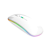Mouse Sem Fio Recarregável Wireless Óptico Led Rgb Ergonômico USB 2.4 Ghz Bluetooth Notebook Computador Pc Desktop Linha Premium