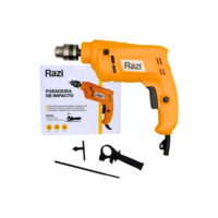 Furadeira De Impacto 3/8 500w 3000rpm Rz-fggpm Razi Com Empunhadora E Limitador De Profundidade