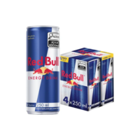 Pack de 4 latas Red Bull Energético, Energy Drink, 250ml cada