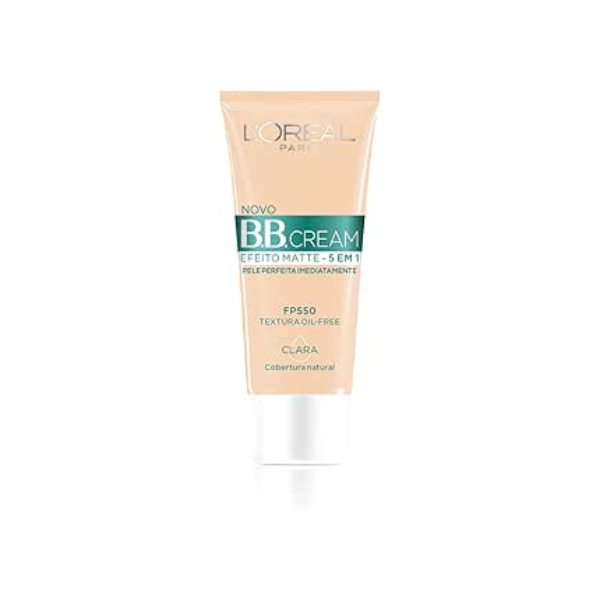 Base BB Cream L'Oréal Paris Efeito Matte Cor Clara FPS 50, 30ml