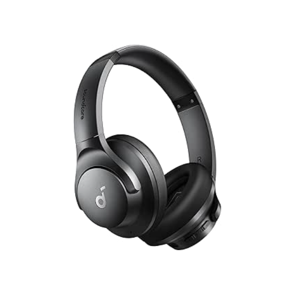 soundcore by Anker Q20i Fone de Ouvido Bluetooth, Headphone com Cancelamento de Ruído Híbrido, 40H de Reprodução com ANC, Áudio Hi-Res, Graves Potentes, Personalização no App, Modo Transparência