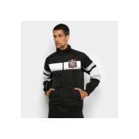 Jaqueta Corinthians Trilobal Winner Masculina - Preto+Branco