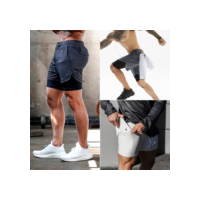 Kit 3 Bermudas 2 em 1 DryFit Masculinas