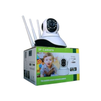 Câmera Ip Sem Fio 360° 3 Antenas Hd Wifi Visão Noturna Alarme