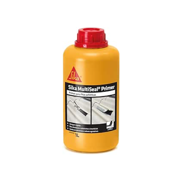 Sika - Emulsão asfáltica - MultiSeal Primer Marrom - Impermeabilização - Multiuso - Frasco 1L