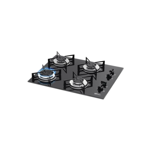 FISCHER COOKTOP GÁS 4 BOCAS MESA VIDRO PRETA BIVOLT 1519-5713