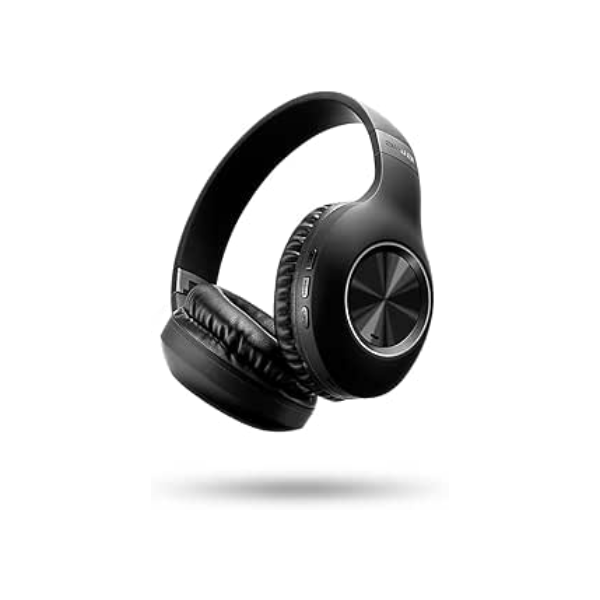 AIWA AWS-HP-02-B - Fone de Ouvido Headphone Bluetooth, ANC, Cancelamento de ruído, dobrável, Preto