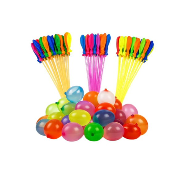 Kit 111 Balões/Bexigas de Água Coloridas – Enchimento Rápido e Fácil – Látex Resistente para Guerra de Balões, Festa Infantil, Piscina, Praia e Brincadeiras ao Ar Livre