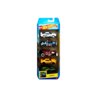 Hot Wheels Cartela De Carrinhos Com 5 Mattel - O Kit Cor Multicolor