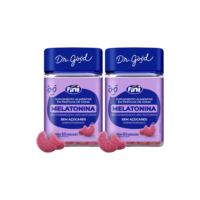Kit 2 Melatonina Dr.good 60 Gomas Morango Fini Morango