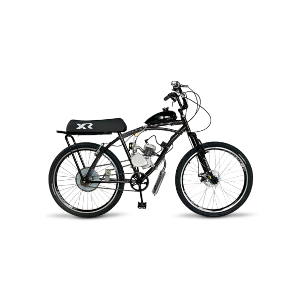 BIKE BICICLETA MOTORIZADA 80CC ARO 26 MODELO CAICARA COM KIT BANCO XR COMPLETA