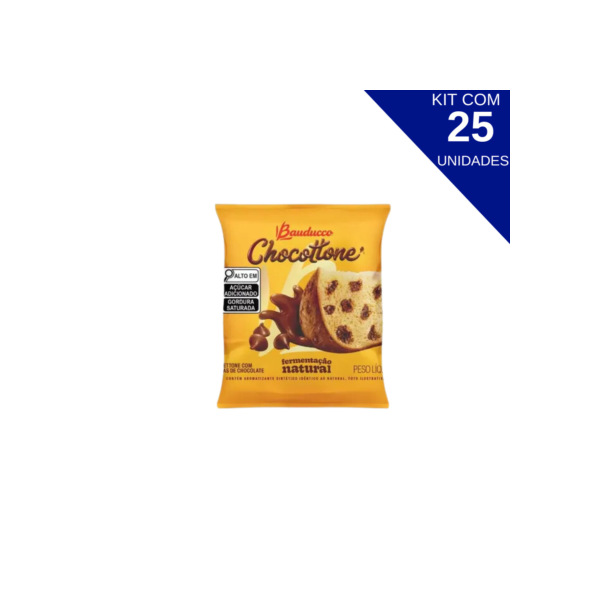 Chocotone Bauducco Gotas Mini 25 Unidades de 80g