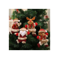 Kit 6 Enfeites Bonecos De Natal Natalino Decoração Christmas.
